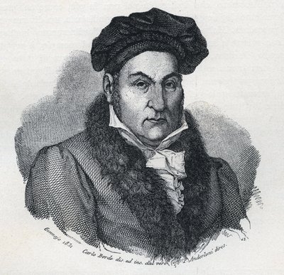 Retrato de Giandomenico (Gian Domenico) Romagnosi (1761-1835), filósofo e advogado italiano de Unknown artist