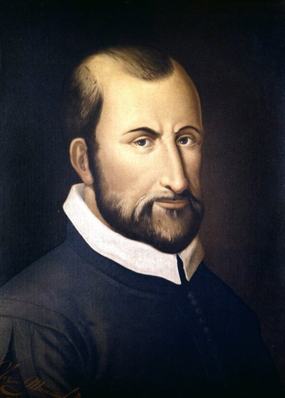Retrato de Giovanni Pierluigi Da Palestrina (1525 - 1594), compositor italiano. Conservatorio de Milão de Unknown artist