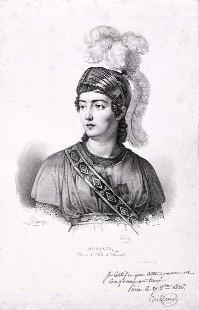 Retrato de Giuditta Pasta (1797-1865). de Unknown artist