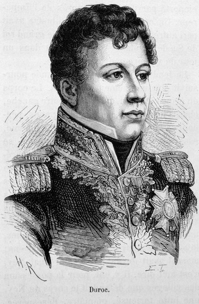 Retrato de Géraud Christophe Michel Duroc (1772 - 1813). Gravura do final do século XIX em "Histoire de France" de H. Martin. de Unknown artist
