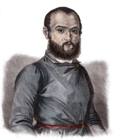 Retrato de Gustav von Struve (1805-1870) político, advogado e publicitário alemão - Gustav von Struve (1805-1870) advogado, jornalista e político alemão de Unknown artist