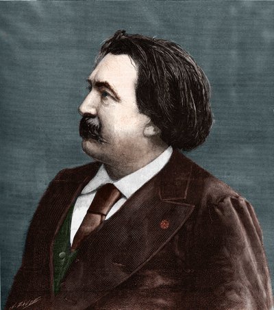 Retrato de Gustave Dore (1832-1883), pintor e cartoonista francês. de Unknown artist