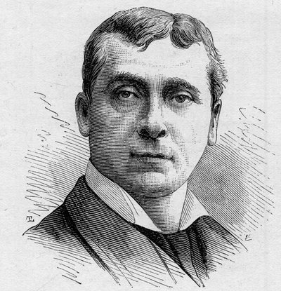 Retrato de Gustave Worms (n. 1836), comediante francês, membro da Comedie Francaise de 1858 a 1900. Gravura em "Le Monde Illustré" n¡1168 de 16 de Agosto de 1879. de Unknown artist