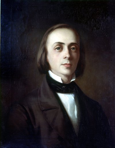 Retrato de Hans von Bulow (1830 - 1894), maestro alemão. Pintura. Museu Wagner Bayreuth. de Unknown artist