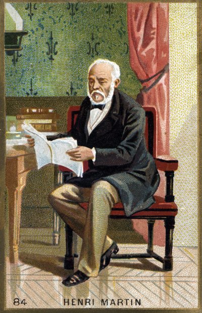 Retrato de Henri Martin. Cromolitografia do século XIX. de Unknown artist