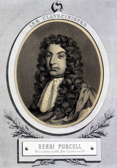 Retrato de Henry Purcell (1659 - 1695), compositor britânico. de Unknown artist