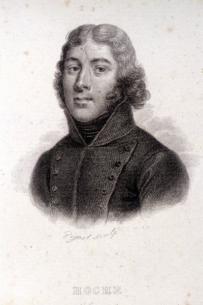 Retrato de Hoche, gravura do século XIX de Unknown artist