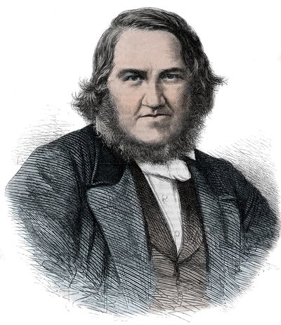 Retrato de James Young Simpson (1811-1870) Obstetra escocês - Sir James Young Simpson de Unknown artist