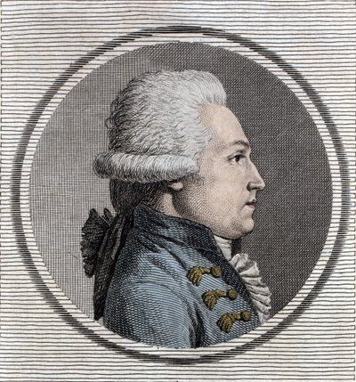 Retrato de Jean-Xavier (Jean Xavier) Gabinete de Pusy (1750-1806) engenheiro militar e um político francês. de Unknown artist