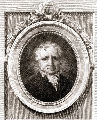 Retrato de Jean Honoré Fragonard, pintor francês (1732 - 1806). de Unknown artist