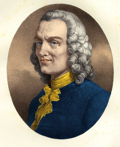 Retrato de Jean Philippe (Jean-Philippe) Rameau (1683 - 1764) de Unknown artist
