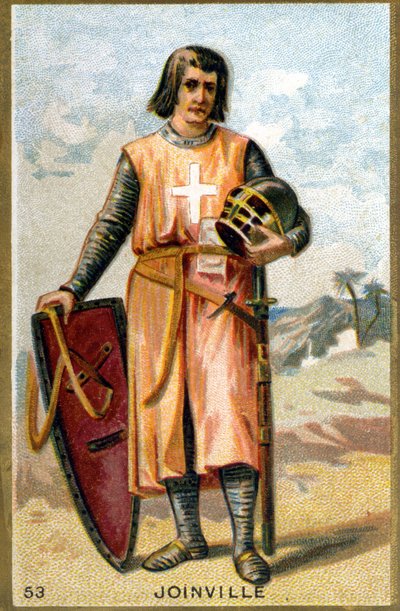 Retrato de Jean de Joinville (1225 - 1317) Colunista francês. Cromolitografia do século XIX. de Unknown artist
