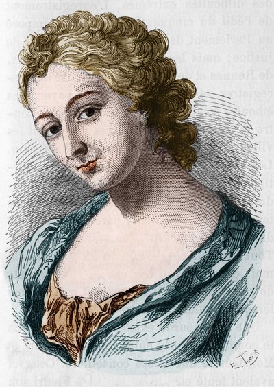 Retrato de Jeanne Agnes Berthelot de Plemont, conhecida como Madame la Marquise de Prue (1698-1727). de Unknown artist