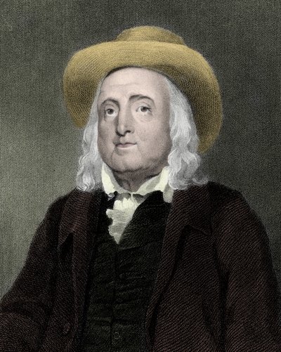 Retrato de Jeremy Bentham (1748-1832), filósofo moralista e legislador britânico. de Unknown artist