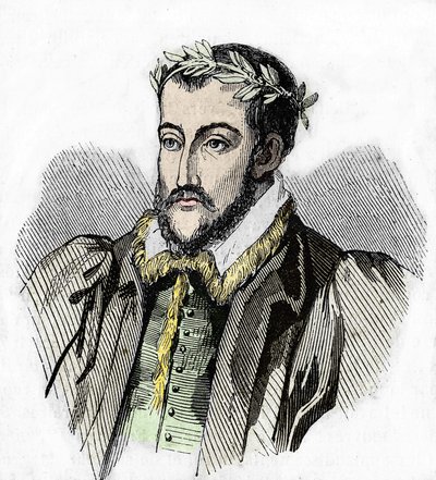 Retrato de Joachim du Bellay. Poeta francês (Château du Liré, Maine-et-Loire de Unknown artist