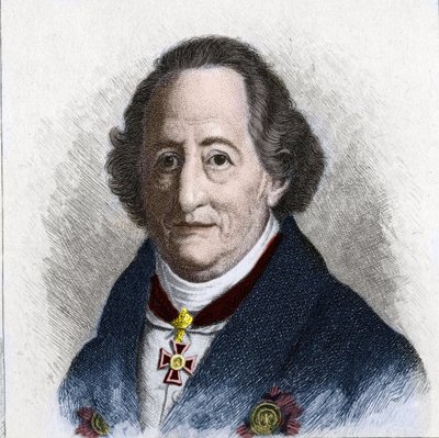 Retrato de Johan Wolfgang Goethe (1749 - 1832), escritor alemão de Unknown artist