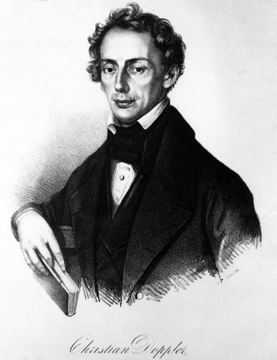 Retrato de Johann Christian Doppler (1803-1853), físico austríaco. de Unknown artist