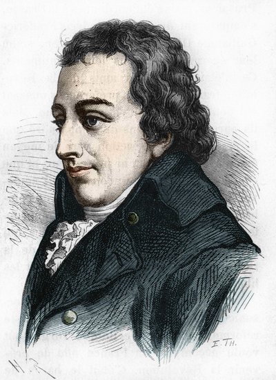 Retrato de Johann Gottlieb Fichte. Filósofo alemão (1762 a 1814). de Unknown artist