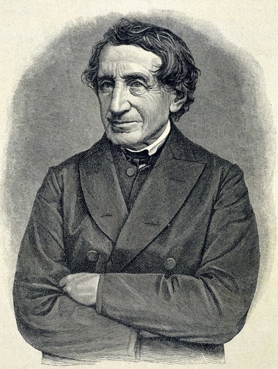 Retrato de Johann Joseph Ignaz von Dollinger (1799 - 1890), sacerdote Alllemand e professor de história eclesiástica de Unknown artist