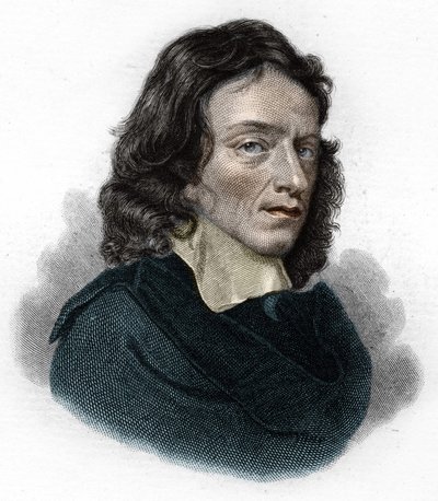 Retrato de John Milton, poeta e ensaísta inglês (1608 - 1674) de Unknown artist