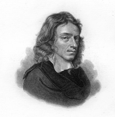 Retrato de John Milton, poeta e ensaísta inglês (1608 - 1674) de Unknown artist
