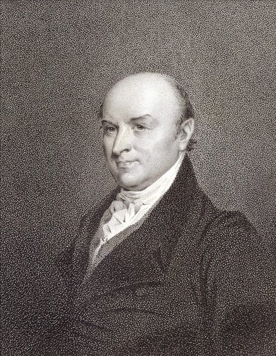 Retrato de John Quincy Adams (1767 - 1848), filho do Presidente John Adams e Presidente dos Estados Unidos da América (1825 - 1829). Gravura sd. Século XIX. de Unknown artist