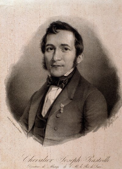 Retrato de Joseph Rastrelli (gravura) de Unknown artist