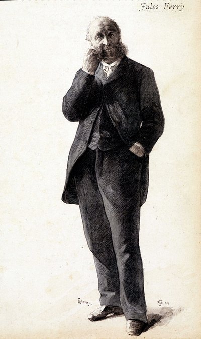 Retrato de Jules Ferry, cerca de 1880 de Unknown artist