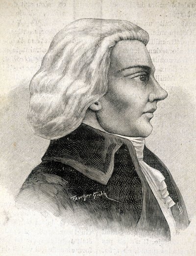 Retrato de Julien-Louis Geoffroy, crítico (1743 - 1814) - em "Les Contemporains", n.d. final do século XIX. de Unknown artist