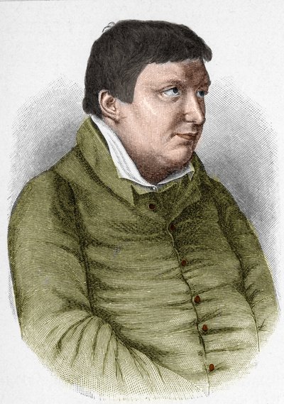 Retrato de Karl Wilhelm Friedrich von Schlegel (1772-1829) filósofo, crítico e escritor alemão do Movimento Romântico de Unknown artist