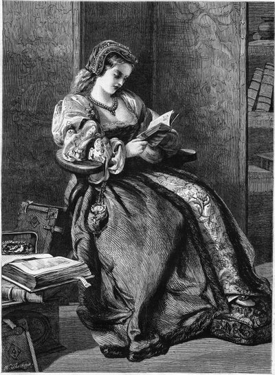 Retrato de Lady Jeanne Grey (Jane Grey de Unknown artist