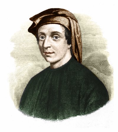 Retrato de Leonardo Fibonacci (1170-1245). (Leonard de Pisa). Matemático italiano. de Unknown artist