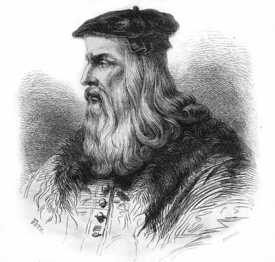 Retrato de Leonardo da Vinci (Leonardo da Vinci) (1452 - 1519). de Unknown artist