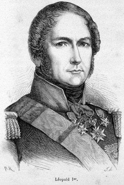 Retrato de Leopoldo I da Saxônia Cobourg Gotha (Saxônia-Coburg-Gotha de Unknown artist