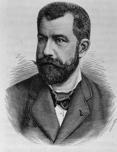 Retrato de Léon Renault. Gravura do final do século XIX em "Histoire de France" de H. Martin. de Unknown artist