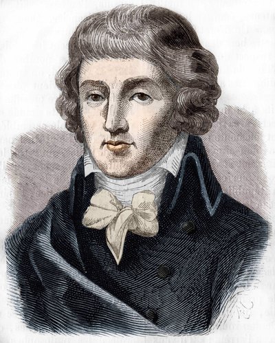 Retrato de Louis Antoine Saint - Just (Saint-Just) (1767-1794), político francês. de Unknown artist