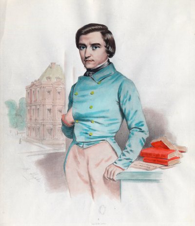 Retrato de Louis Blanc (1811 - 1882), político e historiador francês. Gravura do século XIX. Colecção privada. de Unknown artist