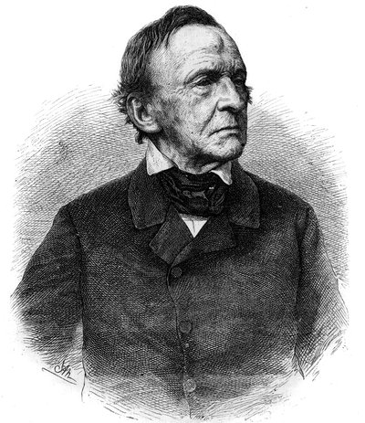 Retrato de Luís I (1786-1868) rei de Baviere de 1825 a 1848. Gravura em "O Universo Ilustre" (The Illustrious Universe) de Unknown artist