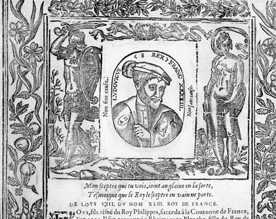 Retrato de Luís VIII O Rei Leão de França de 1223 a 1226. de Unknown artist