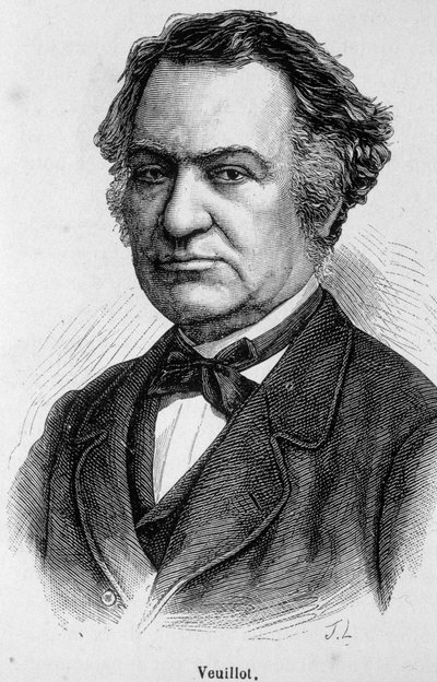 Retrato de Louis Veuillot, jornalista católico francês (1813-1883), colaborador e editor da "L