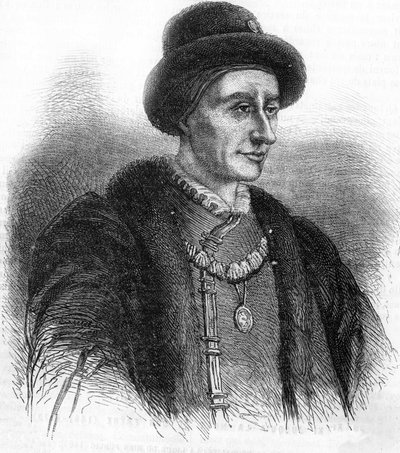 Retrato de Luís XI (1423-1483), Rei de França. de Unknown artist