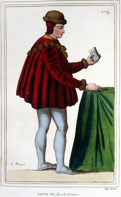 Retrato de Luís XI (1423 - 1483), Rei de França. de Unknown artist