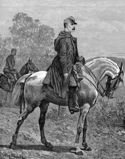 Retrato de MILÃO IV OBRENOVITCH Rei da Sérvia entre 1882-1889. de Unknown artist