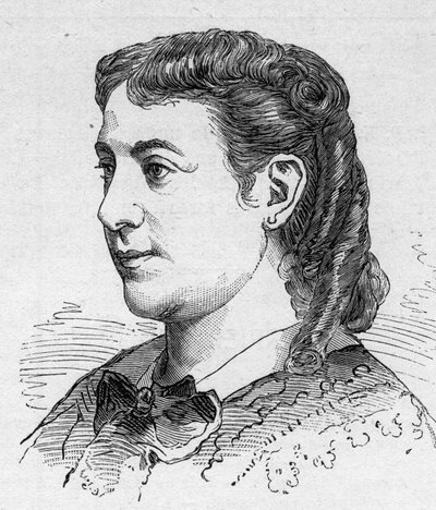 Retrato de Madeleine Brohan (1833-1900), comediante francesa, membro da Comédia Francaise Engraving in "Le Monde Illustré" n¡1168 de 16 de Agosto de Unknown artist
