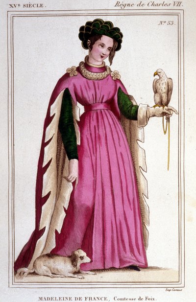 Retrato de Madeleine de França (1443 - 1495), Condessa de Foix. de Unknown artist