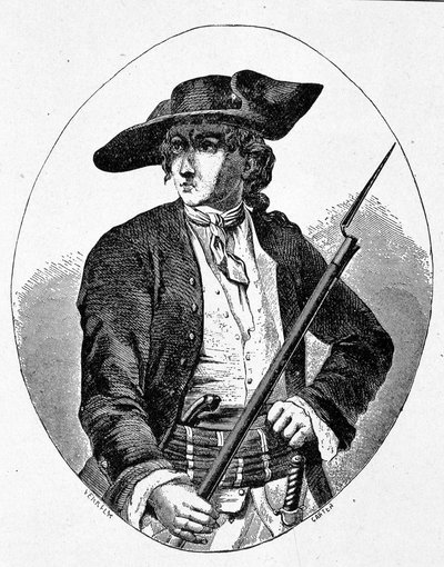Retrato de Mandrin - gravura de Unknown artist