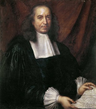 Retrato de Marcello Malpighi (1628-1694), de Anônimo. Óleo sobre tela, Dimensão : 85x72. Galleria Borghese, Roma de Unknown artist