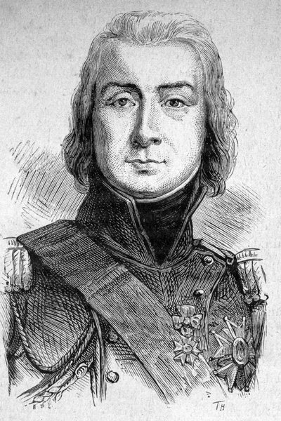 Retrato de Marechal Bessieres, Duque de Istria (1768 - 1813) - em "Les Contemporains", n.d. final do século XIX. de Unknown artist