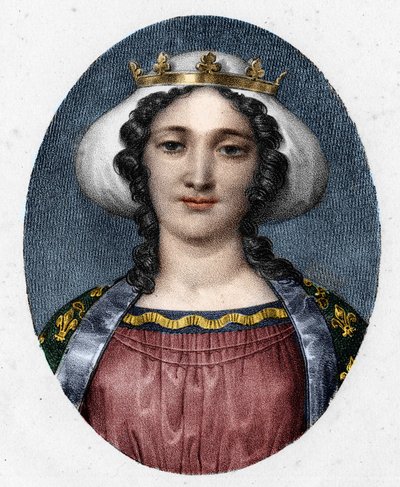 Retrato de Marguerite de Provence (1221 - 1295), Rainha de França. de Unknown artist