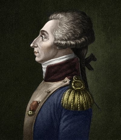 Retrato de Marie Joseph Gilbert Motie Motier, Marquês de Lafayette (1757-1834), aristocrata francesa e militar. de Unknown artist